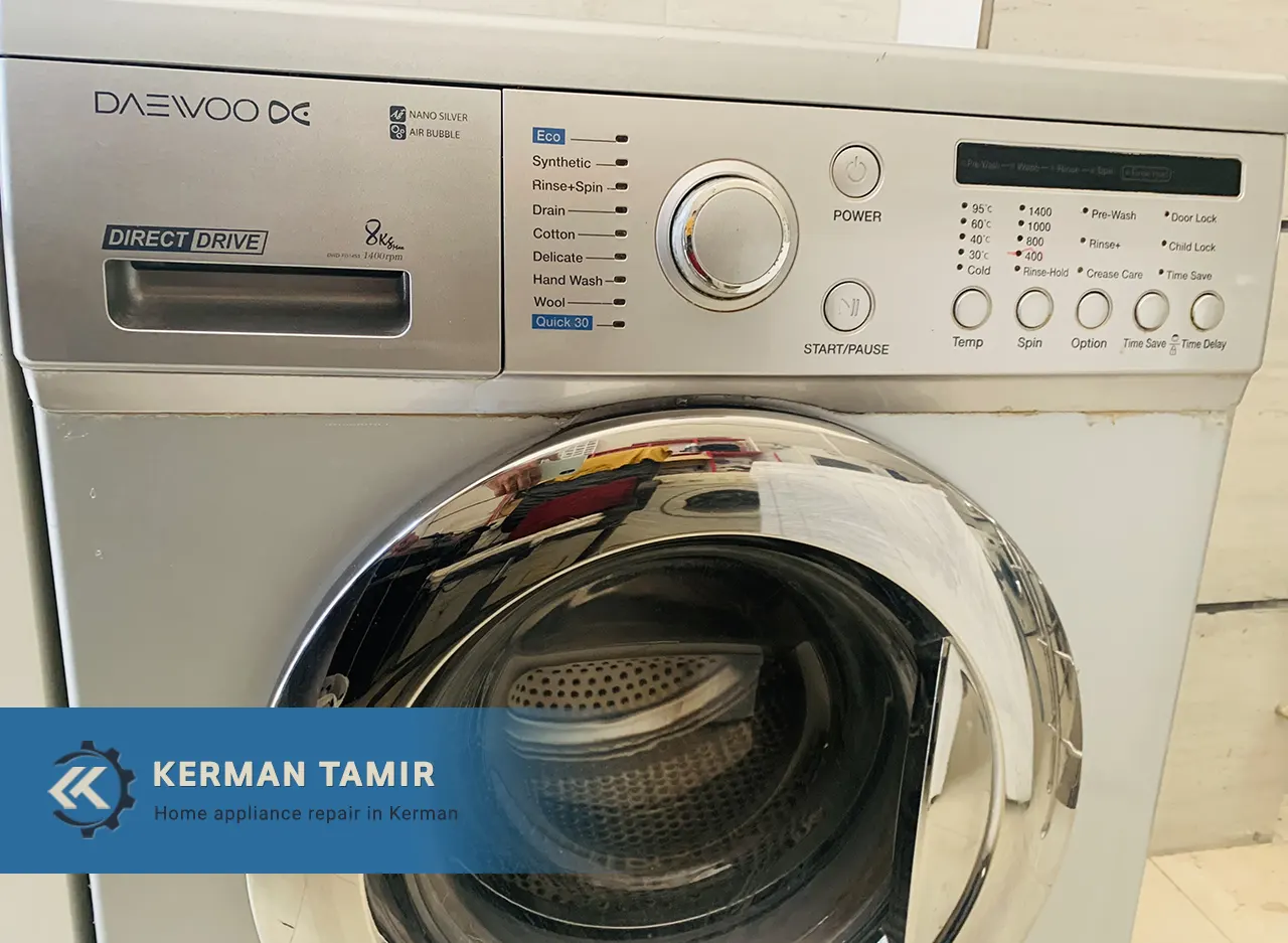 برنامه‌های شستشوی ماشین لباسشویی دوو دایرکت درایو 8 کیلو