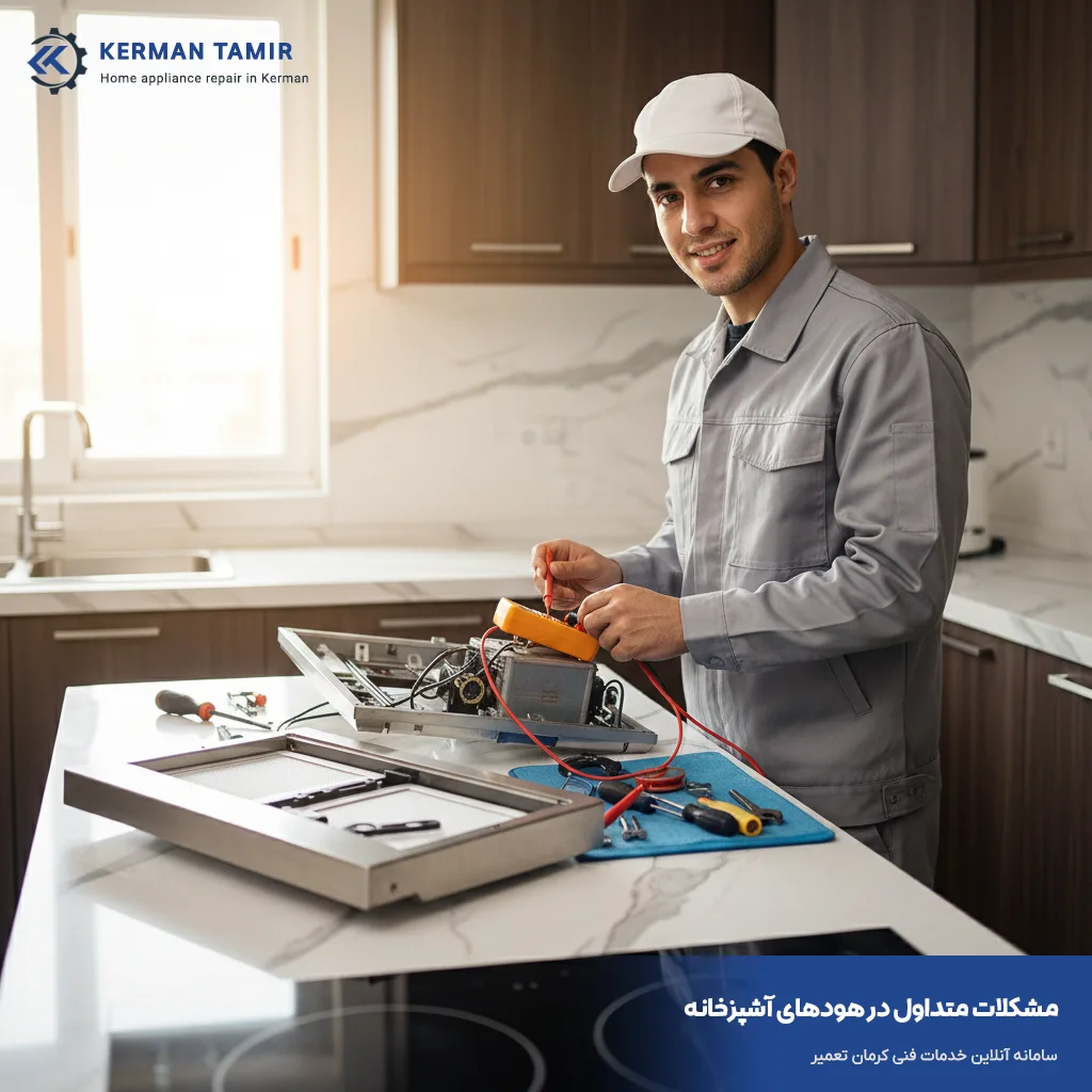 تعمیر هود در کرمان 7 مشکلات متداول در هودهای آشپزخانه