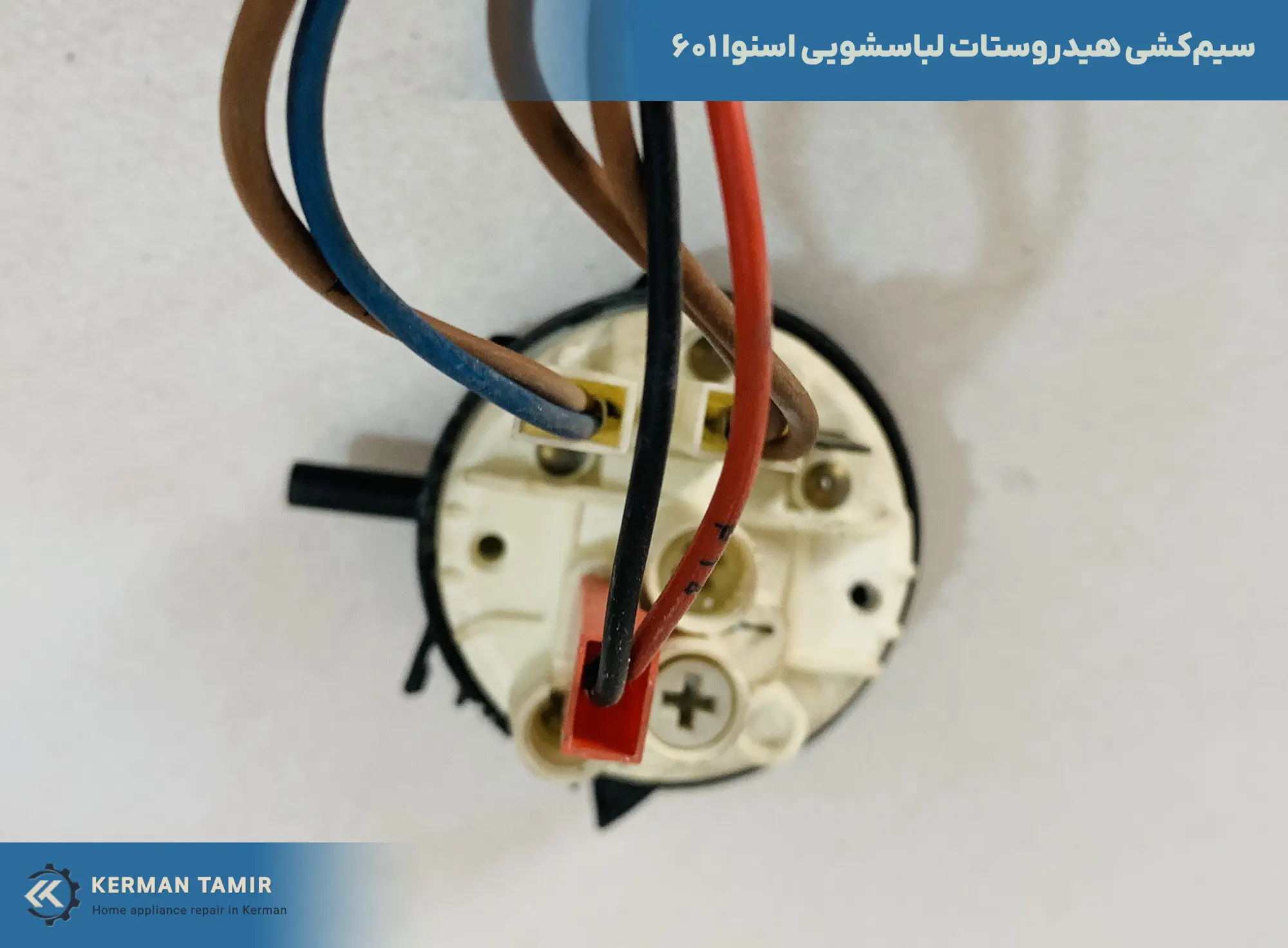 قطعات و راهنمای تعمیر لباسشویی اسنوا SWD-SS601 13 سیمکشی هیدروستات لباسشویی اسنوا SWD-SS601